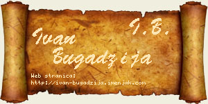 Ivan Bugadžija vizit kartica